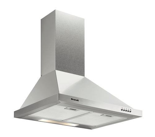 Brandt AD1006X - schouwkap - 60 cm - roestvrij staal