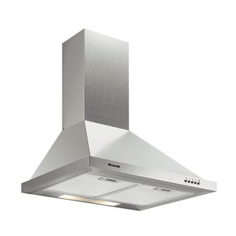 Brandt Ad1006x Hotte Hotte Decorative Largeur 60 Cm Profondeur 50 Cm Evacuation Recyclage Acier Inoxydable Achat Prix Fnac