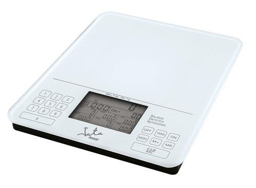 Jata mod. 790 de table rectangle Balance de cuisine électronique Blanc