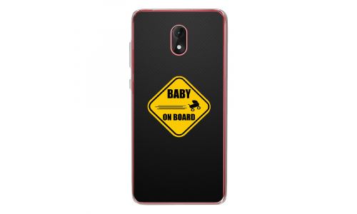 Coque souple pour Wiko Lenny 5 avec impression Motifs Baby On Board