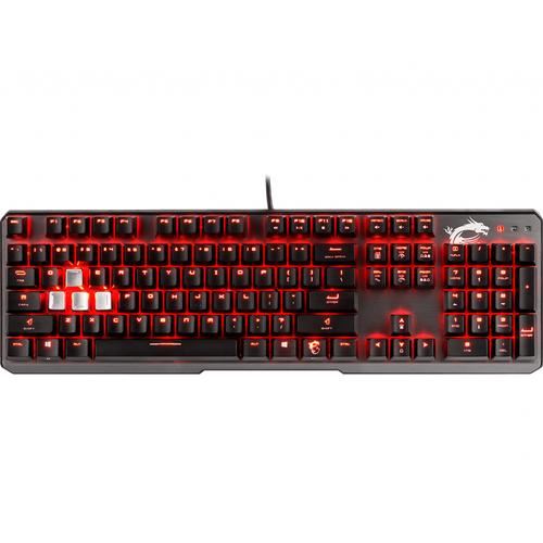 MSI Vigor GK60 CR clavier USB QWERTY Anglais américain Noir