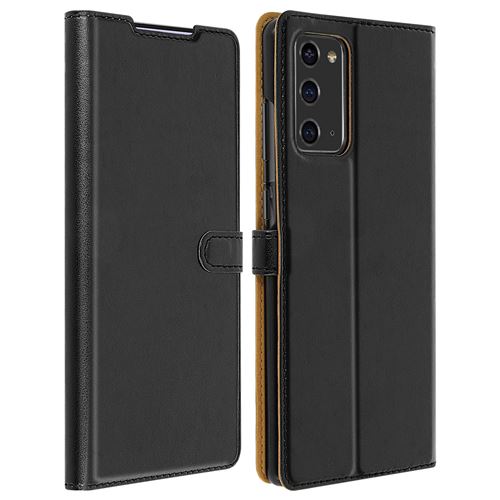 Bigben Connected - Flip cover voor mobiele telefoon - synthetisch - zwart - voor Samsung Galaxy Note20, Note20 5G