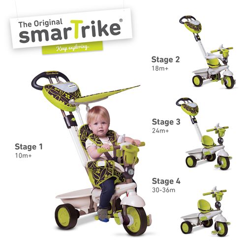 smarTrike tricycle évolutif 4 en 1 Dream vert pour bébé et enfant