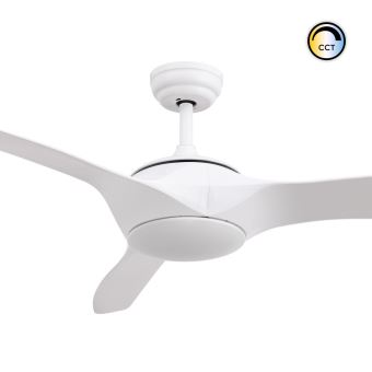 Ventilateur De Plafond Led Elegant Pro Silencieux Avec Cct Selectionnable 15w Blanc Selectionnable Chaud Neutre Froid Ventilation Et Climatisation Mural Achat Prix Fnac