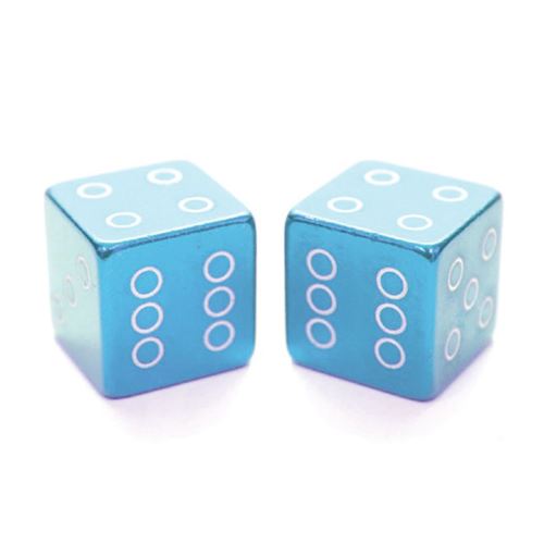 ETC Dice Valve Caps Schrader Caps Schrader Bleu