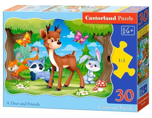 A Deer And Friends, Puzzle 30 Teile - Castorland