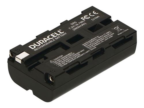 Duracell DR5 - Batterie - Li-Ion - 2200 mAh - noir - pour Fujifilm DS-220; Sony DCM-M1, DKC-FP3, DSR-PD100, PD150, PD170; Mavica-MVC-FD5, FD92, FD97