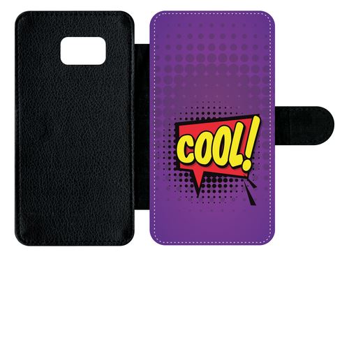 Etui À Rabat Samsung Galaxy S6 Edge Plus Cool Fond Mauve