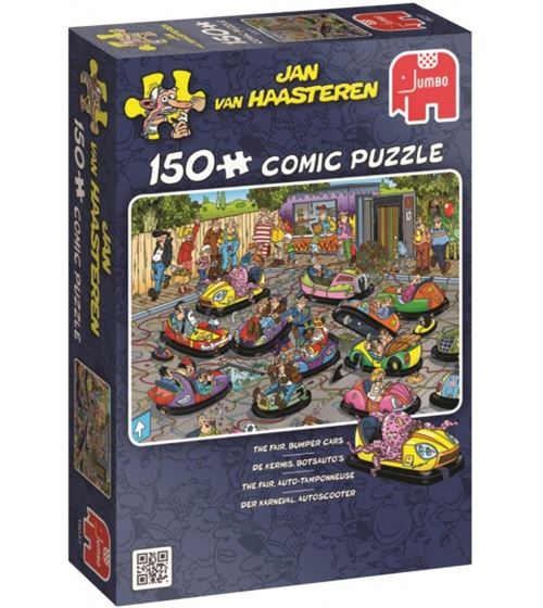 Puzzle 150 Pièces : Jan Van Haasteren - Les Auto-Tamponneuses, Jumbo
