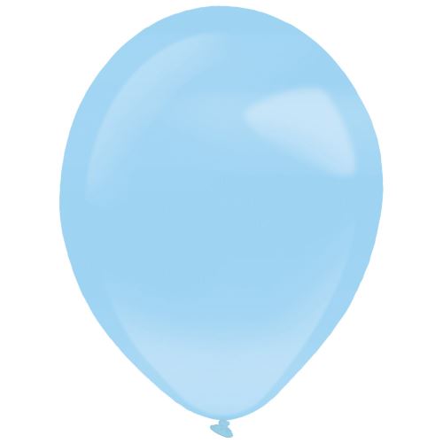 Amscan perle pour ballons 28 cm latex bleu pastel 50 pièces