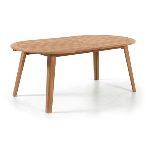 Table ovale en teck massif 200 x 110 cm Kork