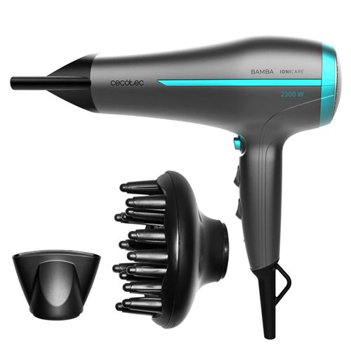 Sèche-cheveux Cecotec Bamba ioniCare 5200 Maxi Aura Gris, Technologie ionique réelle