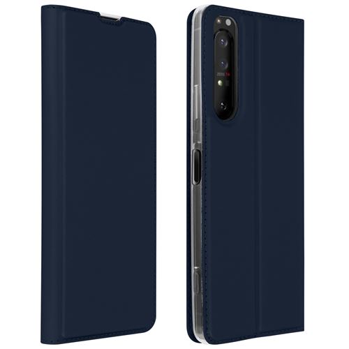 Etui pour Sony Xperia 1 II avec Porte-carte Support Vidéo bleu nuit