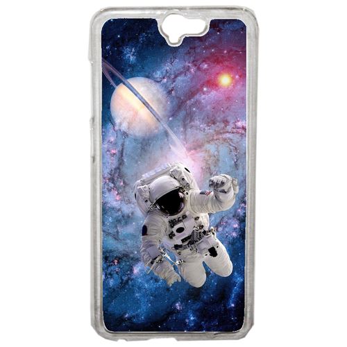 Coque Astronaute Planete 2 Compatible One A9 Transparent