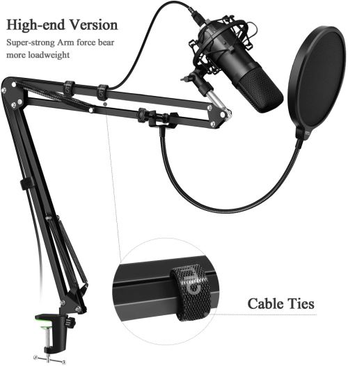 Pied pour microphone avec support et adaptateur - 079A15