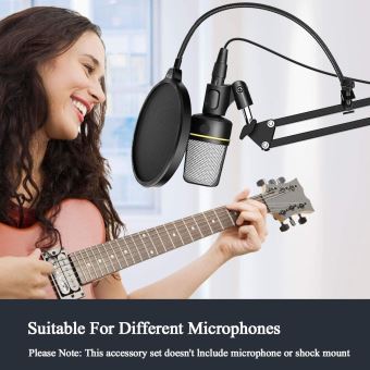 Yeti Nano Support de micro avec filtre anti-pop – Bras de suspension pour  micro avec housse en mousse pour microphone Blue Yeti Nano par YOUSHARES :  : Instruments de musique