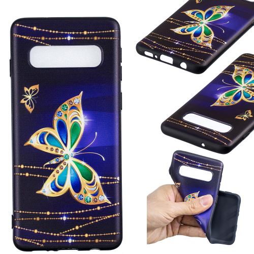 Coque en TPU impression de motif papillon colorisé pour votre Samsung Galaxy S10
