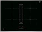 Neff N 70 T47TD7BN2 - Table de cuisson à induction - 4 plaques de cuisson - Niche - largeur : 56 cm - profondeur : 49 cm - classe B - noir/acier inoxydable - avec garnitures en acier inoxydable avec évacuation par aspiration (extraction et recirculation