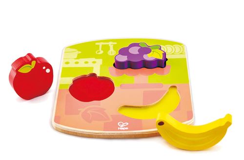 Hape moulures en bois puzzle fruits 4-pièces