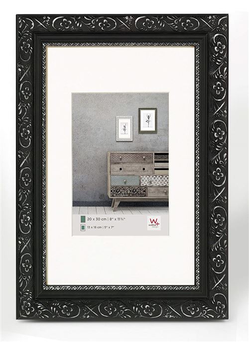 Walther CR030B Cadre en bois Barock, 20 x 30 cm, noir