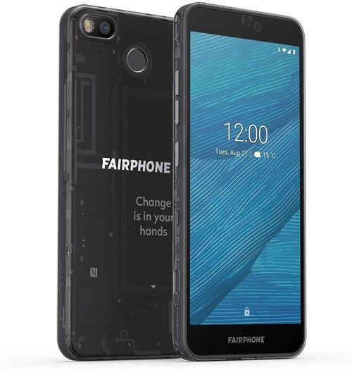 Telekom Fairphone 3 14,3 cm (5.65) 4 Go 64 Go Double SIM Noir 3060 mAh - Fairphone 3, 14,3 cm (5.65), 4 Go, 64 Go, 12 MP, Android 9.0, Noir