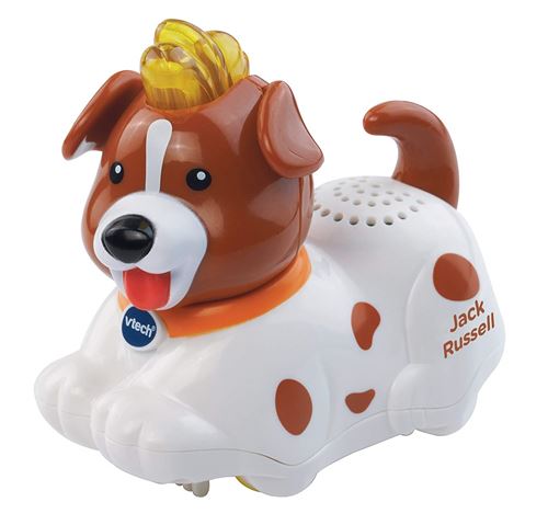VTech bébé Tip Tap animaux 188404 – Jack Russell – Blanc/Marron