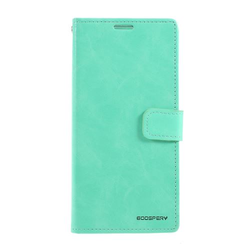 Etui en PU lune bleue cyan pour votre Samsung Galaxy M10