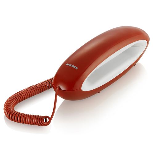 Brondi Téléphone fixe DOLPHIN rouge