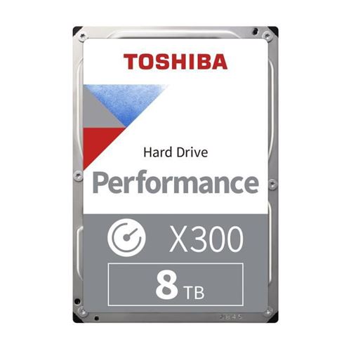 Toshiba X300 - Vaste schijf - 8 TB - intern - 3.5 - SATA 6Gb/s - 7200 tpm -buffer: 128 MB