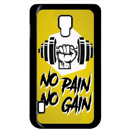 Coque Lg Optimus L7 Ii No Pain No Gain Fond Jaune