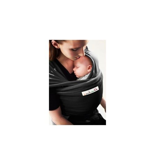 Je porte mon bébé echarpe de portage - originale - noir - anthracite/noir