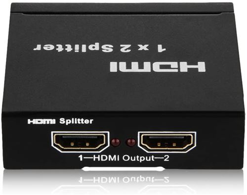 Splitter hdmi 1.3 - hdmi commutateur 2 ports 1x2 - 1 source hdmi vers 2 ecrans/full hd 1080p/soutien 3d