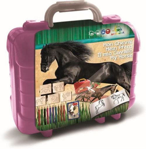 Chevaux set de voyage - malette de dessin multiprint