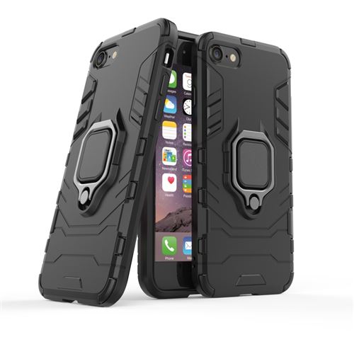 Coque Etui Pour iPhone SE 2020 iPhone 7/8 Antichoc Armor Avec Support Magnétique- Noir