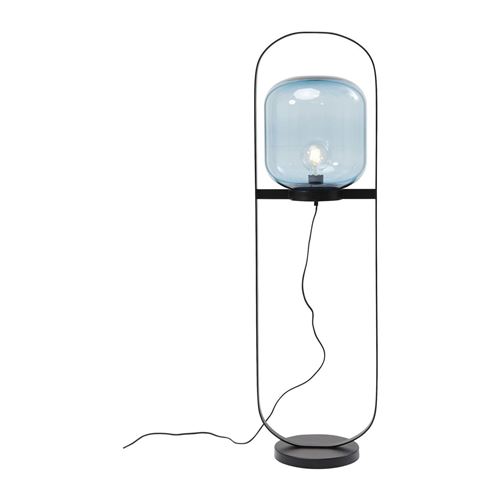 Lampadaire Jupiter bleu et noir Kare Design
