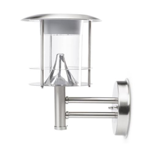 Applique murale Smartwares GWS-177-MS – Énergie solaire – Détecteur de mouvement – LED intégré – Acier inoxydable