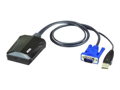 Aten cv211 Adaptateur USB consoles pour ordinateur portable Noir