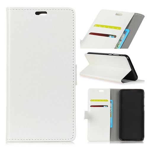 Etui en PU blanc pour votre Motorola One Power/P30 Note