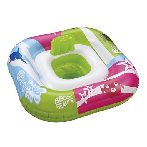 Beco siège Sealifede bain pour bébé 78 x 78 cm vert/rose/bleu