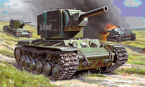 Maquette char : kv-2 zvezda