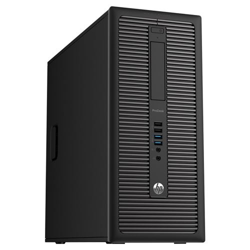 HP ProDesk 600 G1 - Tour Core i5 4570 / jusqu'à 3.6 GHz - RAM 4 Go - HDD 500 Go - DVD - HD Graphics 4600 - Gigabit Ethernet - Win 7 Pro 64 bits - moni