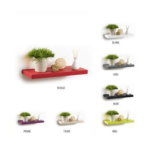 CODICO Etagere murale flottante Homea 50x22,5x3,4 cm rouge