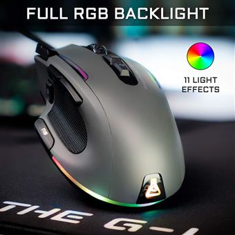 Souris gaming filaire The G-Lab Kult Nitrogen Core Noir