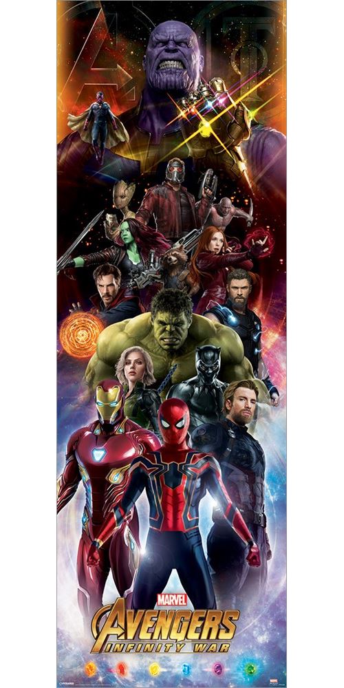 The Avengers Poster Format Porte 53 x 158 cm Infinity War Characters