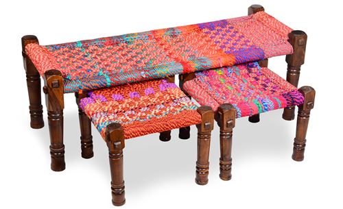 Banc Madura Tissu Multicolore