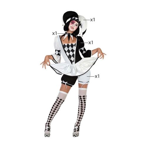 Deguisement Pour Adultes Bouffonne 4 Pcs Taille Xs S Deguisement Adulte Achat Prix Fnac