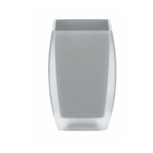 spirella gobelet salle de bain freddo - 10,5 x 7 x 7cm - gris