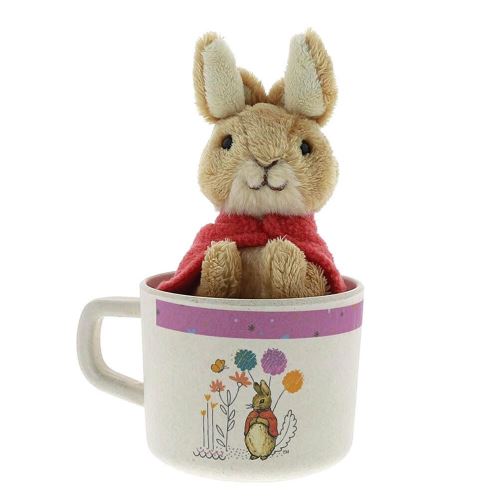 Ensemble tasses et peluches biologiques Beatrix Potter pour enfants: Flopsy Bunny