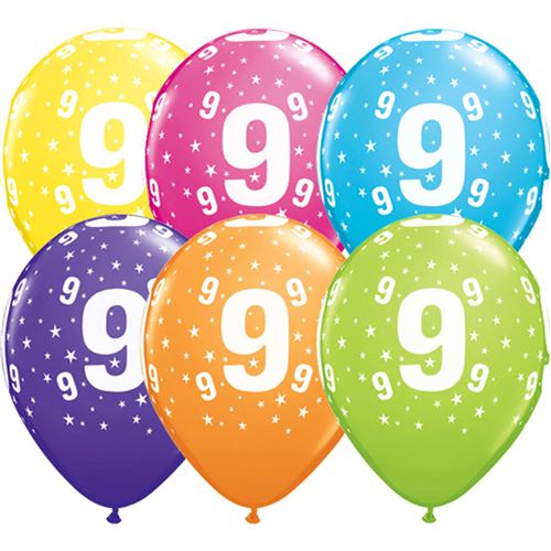 Folat ballons 9 ans junior 28 cm latex 25 pièces