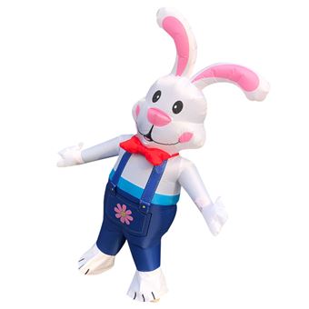 32€30 sur Costume gonflable jeu déguisement de pâques combinaison Cosplay  tenue cadeau lapin - Blanc - Accessoire de déguisement - Achat & prix